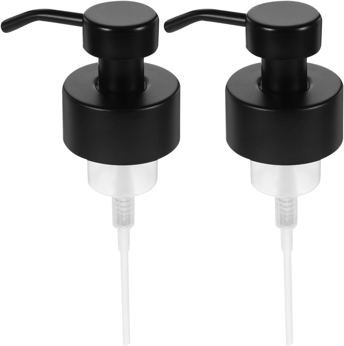 SnelShoppen - 2 Stuks Vervangende Pomp voor Zeepdispenser, 44 mm Draad, RVS Handzeep Pomp, Schuimzeep Dispenser voor Plastic, Glas, Keramiek, Metaal,