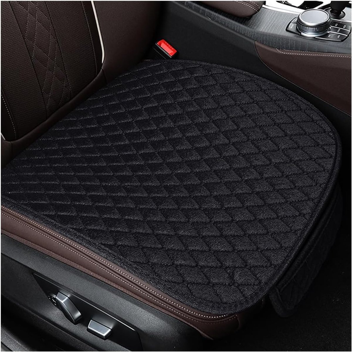 SnelShoppen - Pack van 2 Universele Autostoel Kussens Voorstoel Hoes Zacht Comfortabel Kussen Voorstoel Kussen Antislip Interieur Autostoelhoes Mat (Z