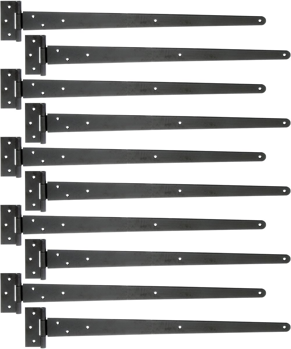 Alberts 829964 kruisscharnier | zwarte dompellak | band 596 x 48 mm | scharnier 90 x 40 mm | Set van 10