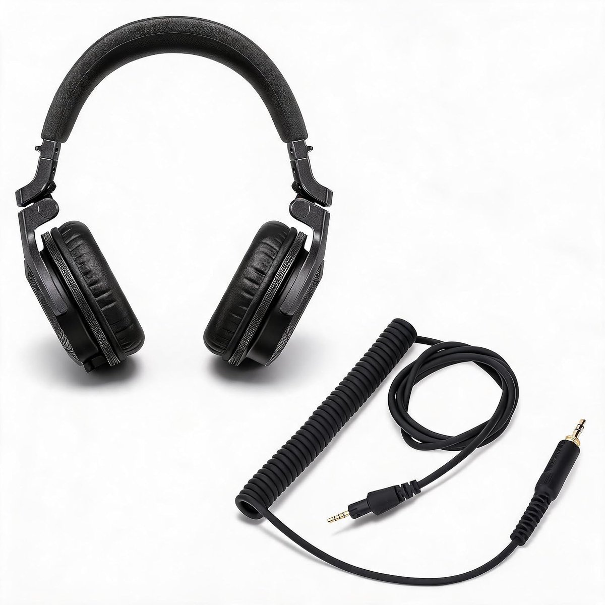 SnelShoppen - Vervangende Audio Kabel voor Hoofdtelefoon, 3.5mm Plug met 6.3mm Adapter, Geschikt voor DJ Hoofdtelefoons, Ideaal voor Muziek en DJ Gebr