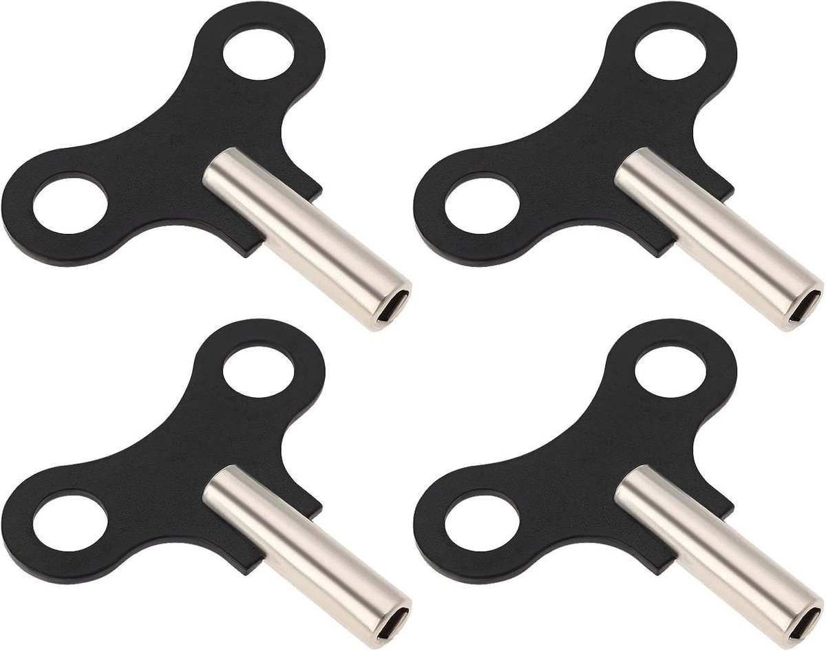 Klok winding sleutel 4,5mm vierkante opening - staal - geschikt voor antieke klokken - ideaal voor klokkenreparatie - ShopVlot