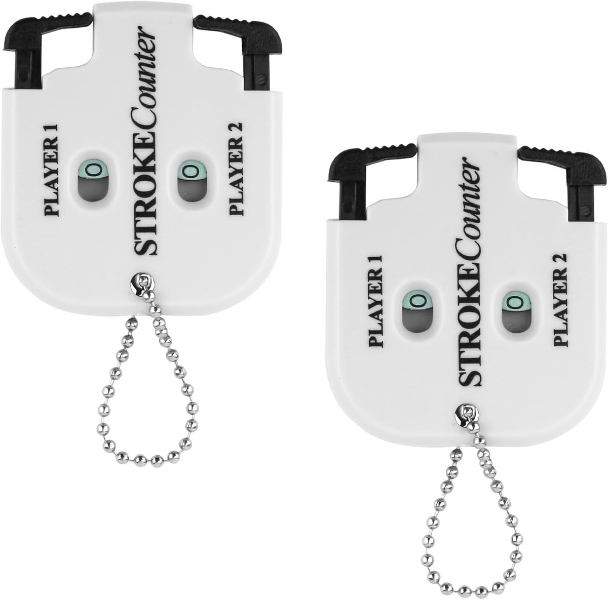 SnelShoppen - 2x Mini Golf Score Teller, Golf Stroke Counter voor 2 Spelers, Compact en Lichtgewicht, Ideaal voor Golf Competities, 5.5x4.8x1cm