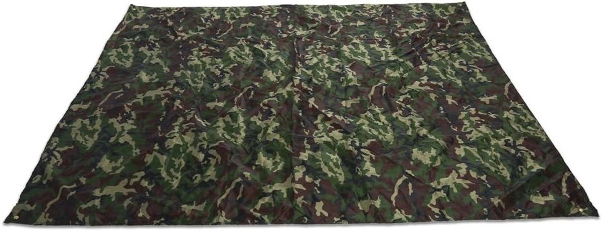 SnelShoppen - Camping Tent Cover - Draagbare Lichtgewicht Camouflage Regenmat 2x2m voor Buiten, Camping en Picknick