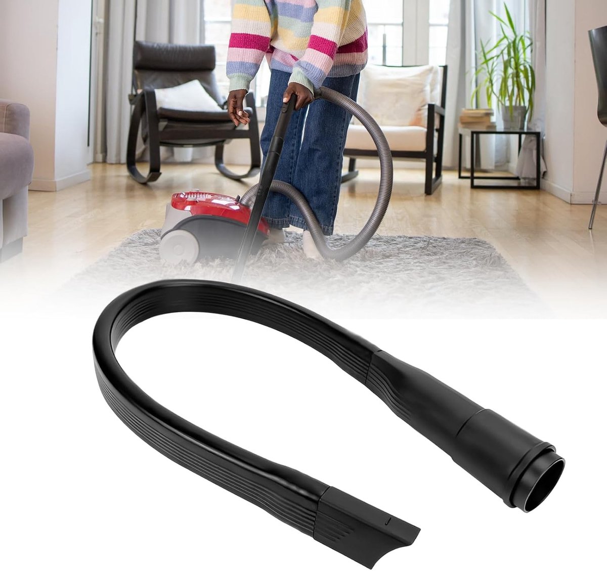 Flexibele Stofzuigeraccessoire - 32 mm - 62 cm - Kunststof en Rubber - Voor Huishoudelijke Stofzuigers