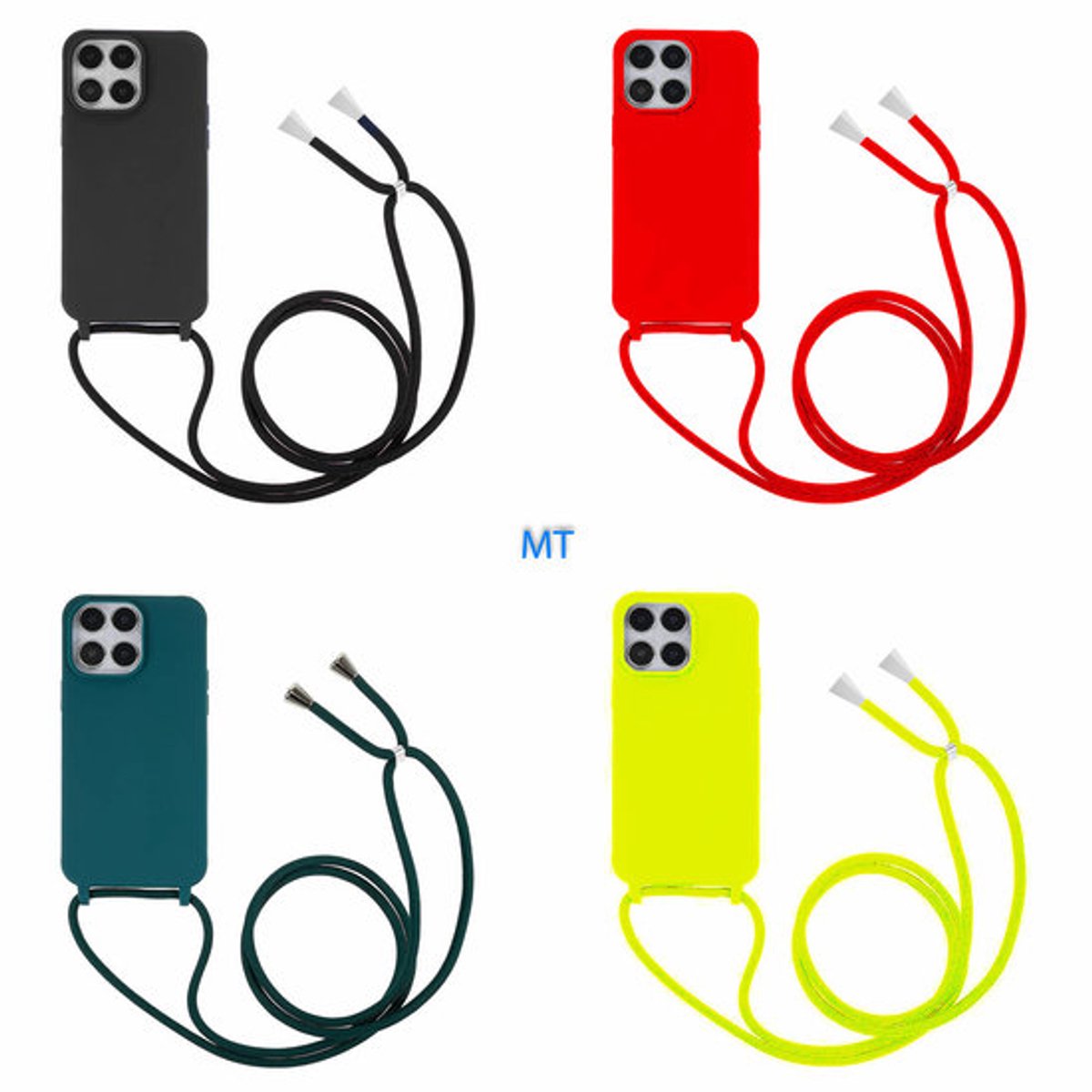 GREEN ON Cord Case Colours For IPhone 11 - Donkergroen/Dark Green