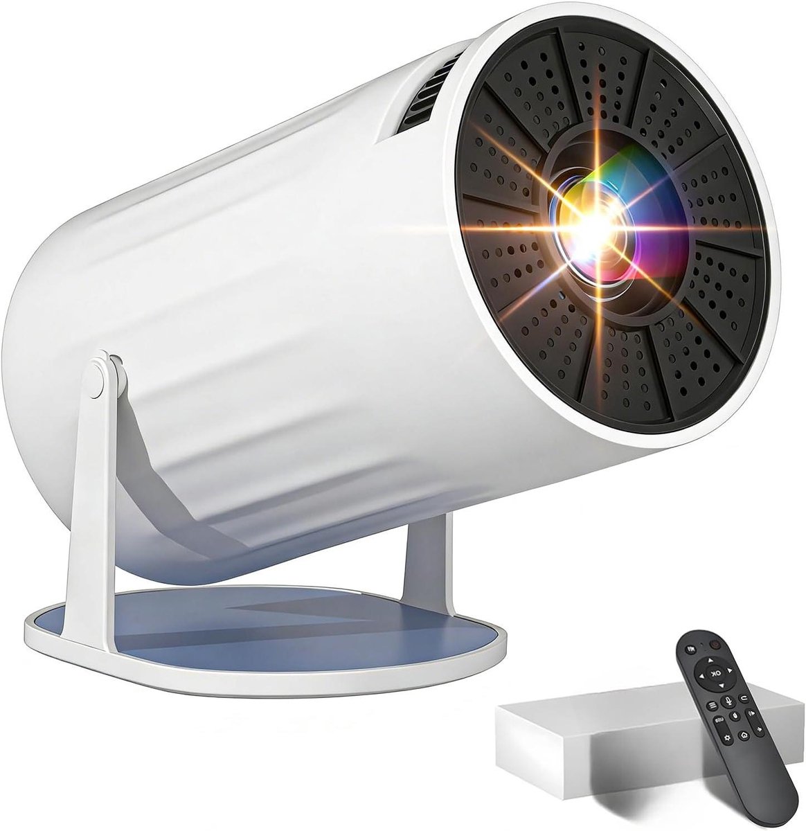 Draagbare Beamer - Mini Projector - Thuisbioscoop Creëren - Gratis Live TV - 4K Ondersteuning - Zwart