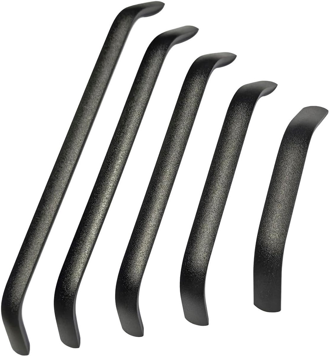 Arch handgreep voor kasten en deuren, 320 mm gatafstand, 335 mm lengte, 2 stuks, zwart, moderne stijl, duurzame kwaliteit, eenvoudig te monteren