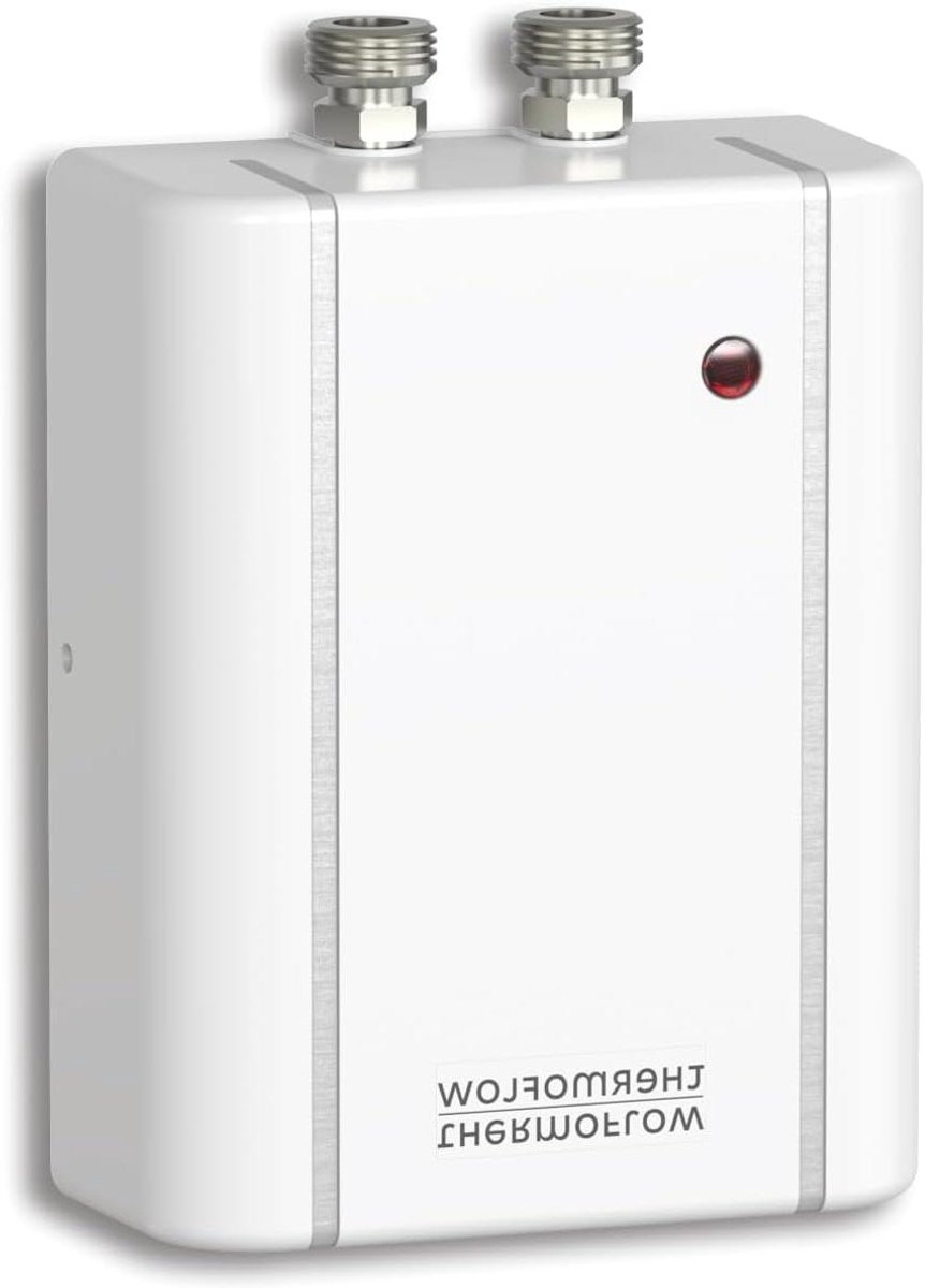 Doorstroomboiler - Kleine boiler - Direct warm water - Energiezuinig model - 3 liter per minuut - Wit
