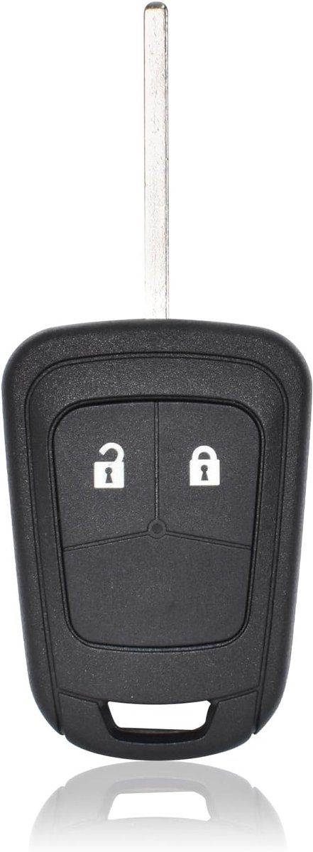 SnelShoppen - 2 Knops Autosleutel Hoesje Vervangend Voor Opel, Vauxhall, Buick, Astra, Insignia, Meriva, Zafira, Corsa
