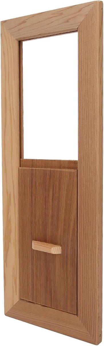 SnelShoppen - Houten Sauna Vent, Rechthoekige Luchtventilatie, Vierkante Sauna Luchtvent, Ventilatie Accessoire voor Stoomkamer, Hoogwaardige Hemlock