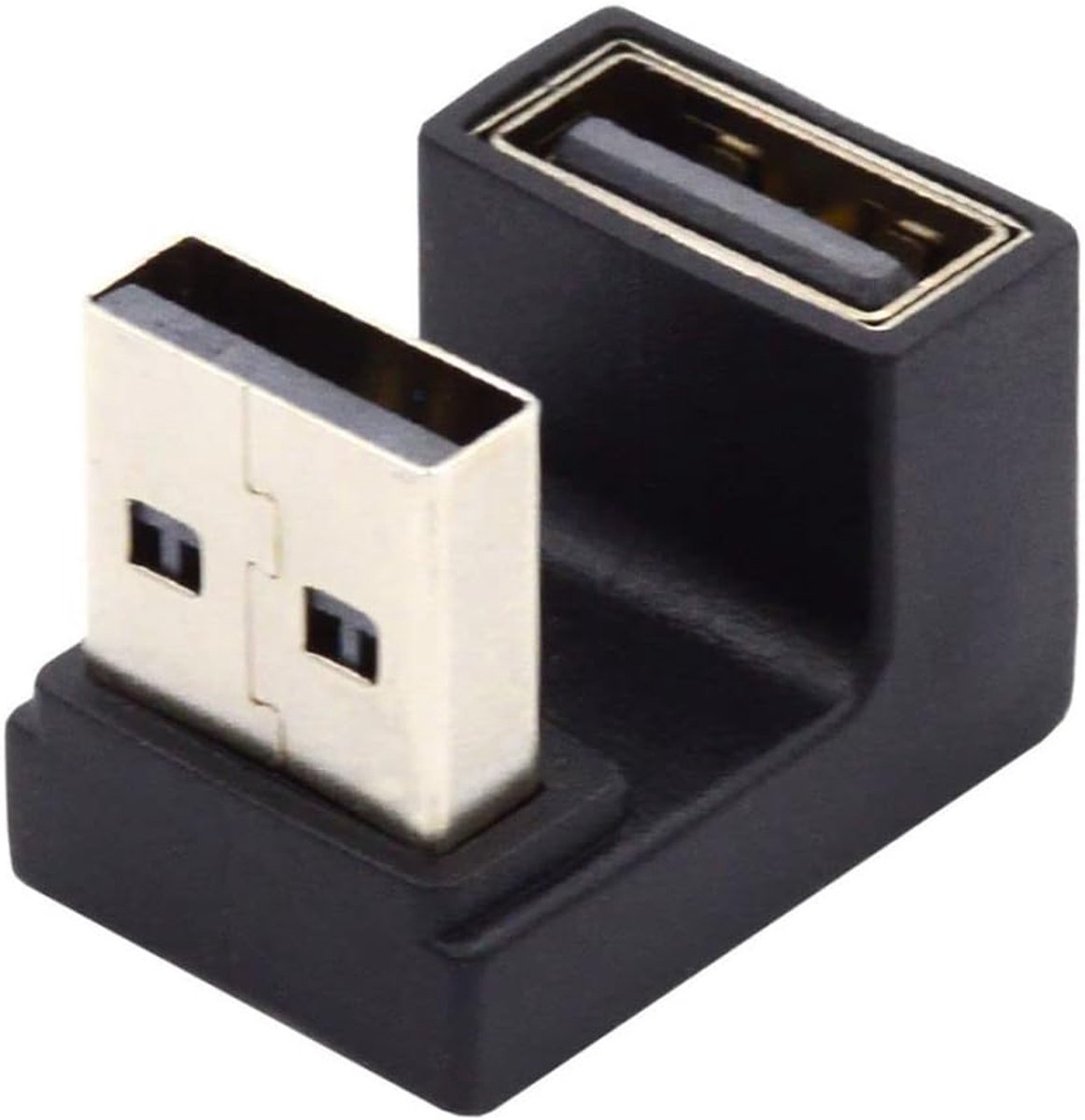 USB 3.0 Adapter - Type A Man/Vrouw - 180 Graden Hoekverbinding - Ideaal voor Krappe Ruimtes - ShopVlot