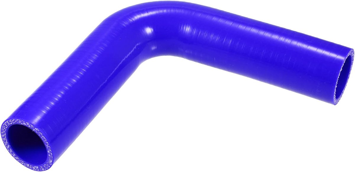 SnelShoppen - Universele 35mm Siliconen Slang 90 Graden Auto Koppeling Blauw - Hoogwaardige Prestaties, Geschikt voor Motorverbindingen, Duurzaam en T