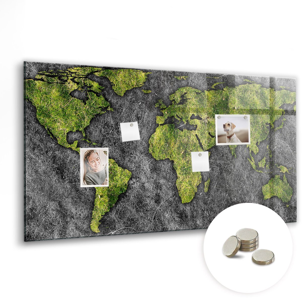 Coloray Glazen Magneetbord - Magnetisch Bord steiger aan het meer - 120x60 cm - Groente Magneetbord - Magnetic Board - Woonkamer Decoratie