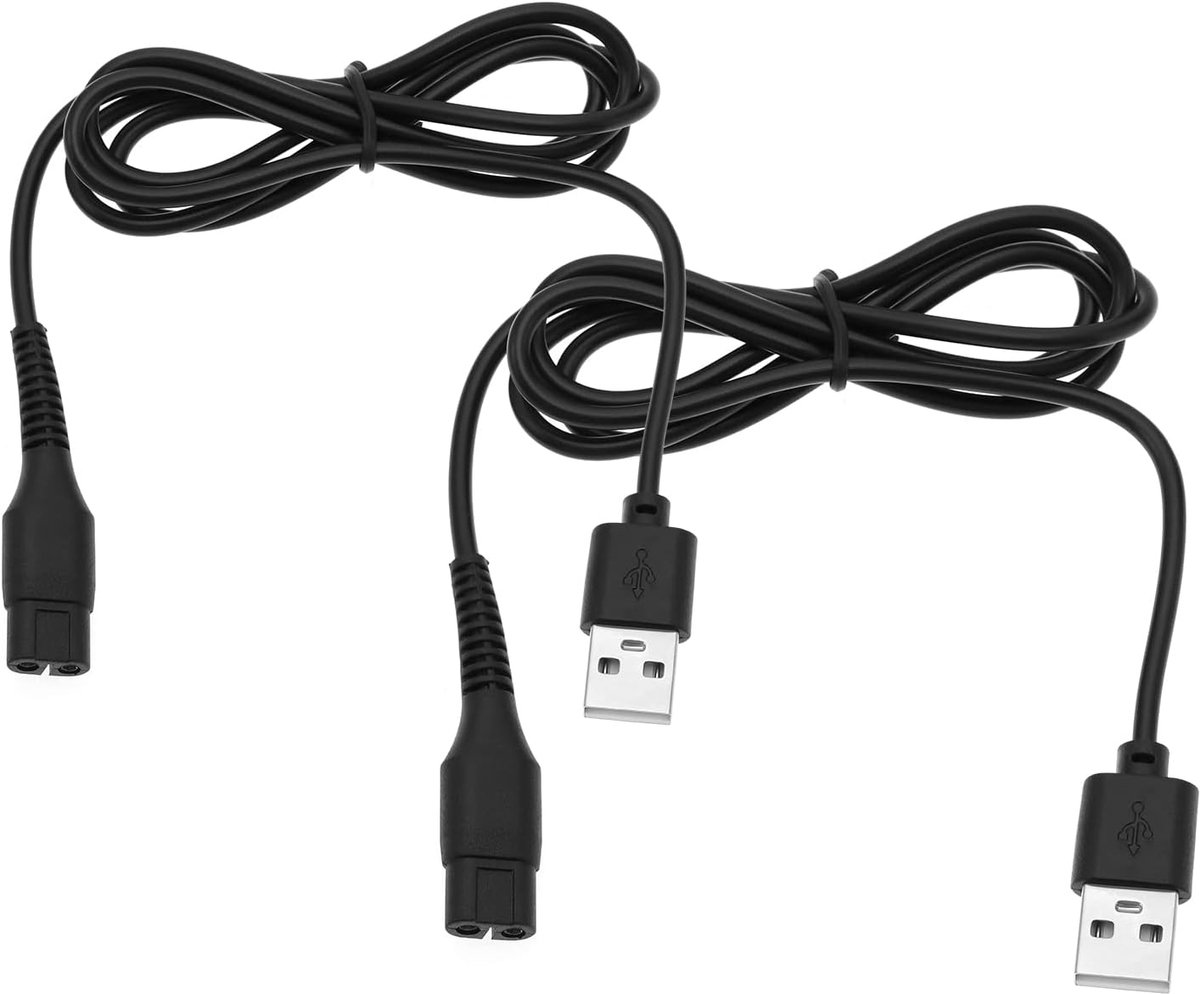 SnelShoppen - 2 Stuks Vervangende USB Oplaadkabels voor Krachtige Ramen Vacuüm Cleaner WV1 WV2 WV5 WV60 WV70 WV75 - 1 Meter Lengte - Geschikt voor Thu