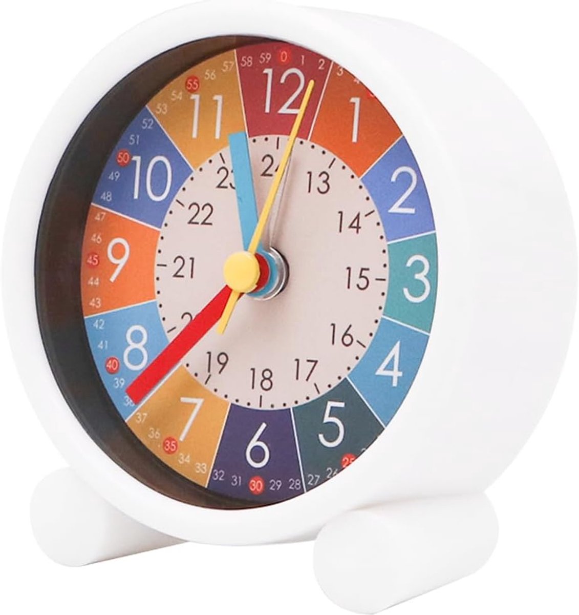 SnelShoppen - Schattige Cartoon Nummer Alarmklok voor Kinderen - Desktop Klok en Wandklok - Hoogwaardige ABS Plastic - Stil Alarm voor Kinderen - Perf
