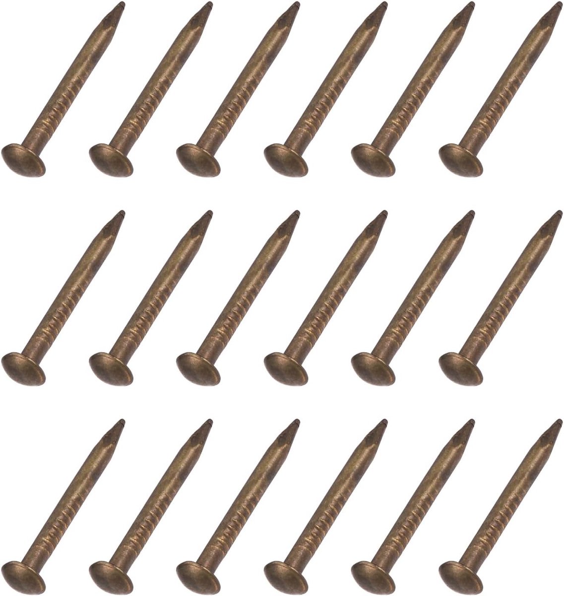 SnelShoppen - METALLIXITY Kleine Spijkers (1.2 x 15 mm) 150 Stuks Messing Spijkers voor Huiselijk Houtbewerking, Bronskleurig, Perfect voor Klussen en