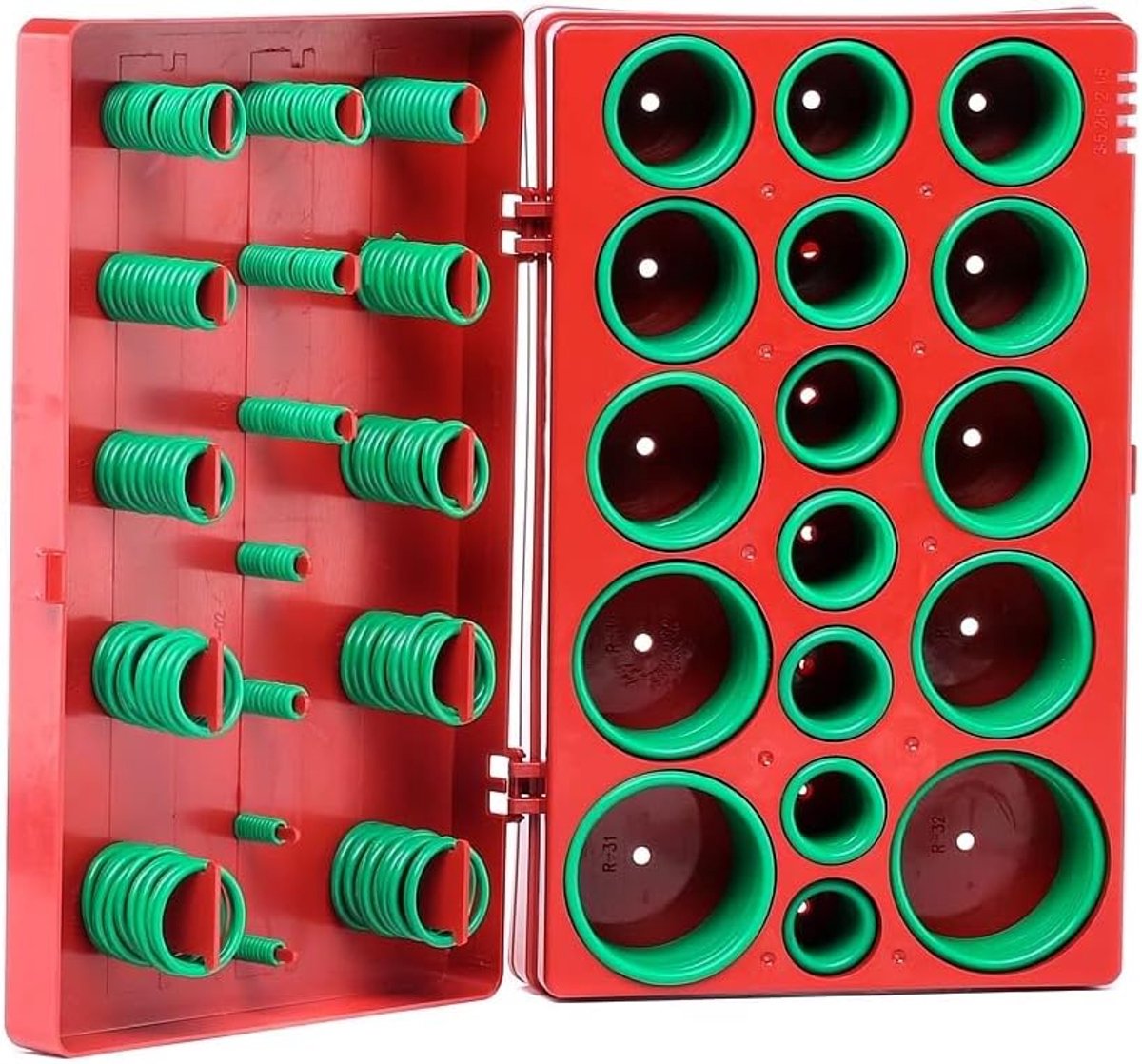SnelShoppen - O-ring Assortiment NE00498 HNBR - Hydrated - Diverse Maten - Hoogwaardige Rubber O-ringen voor Auto, Tuin en Keuken - Geschikt voor Meer