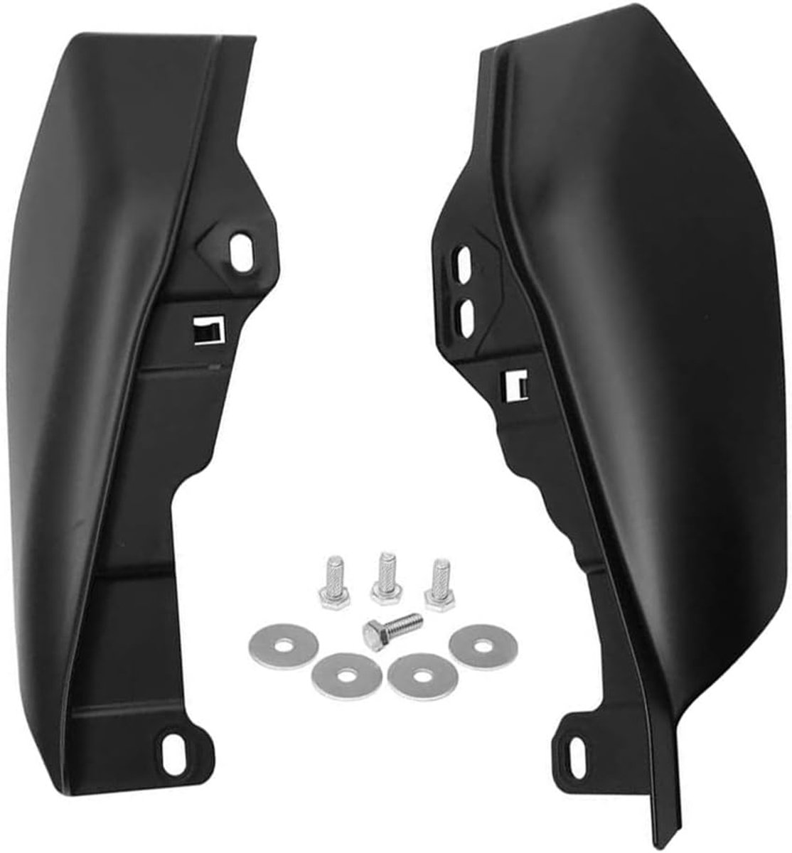 SnelShoppen - Motorcycle Heat Shield Air Deflector Trim voor Motorfiets, Verklein Hitte, Hoogwaardige ABS Materiaal, Matte Zwart, Geschikt voor Tourin