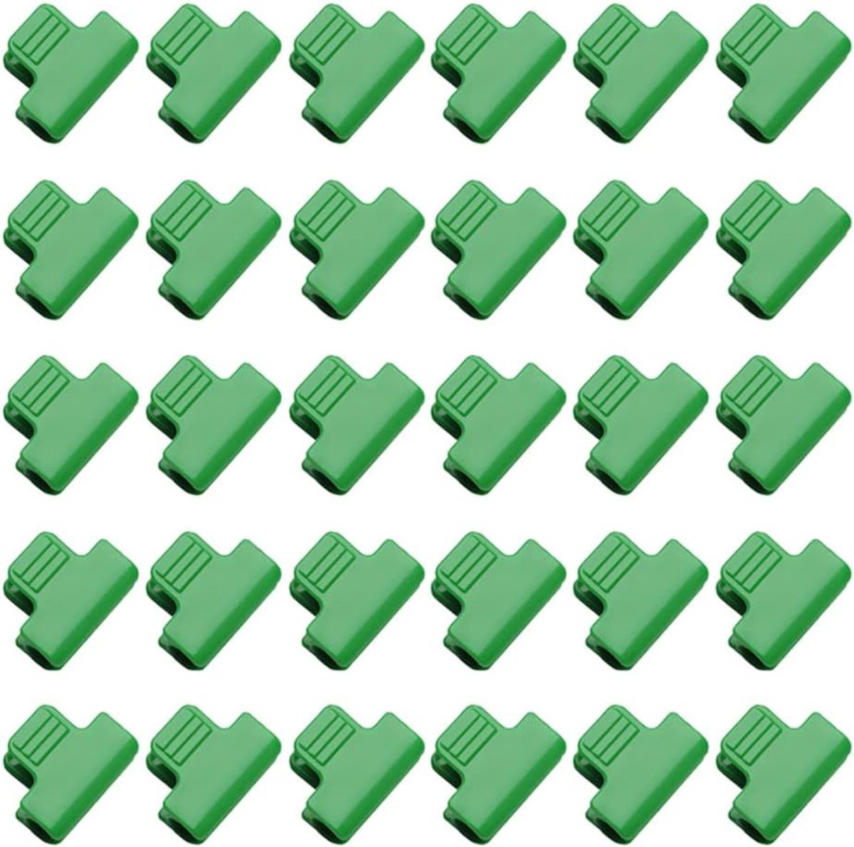 8mm Greenhouse Clamps Plant Clips, Film Row Cover Netting Tunnel Hoop Clip, Garden Hoops Clips, Pack of 30 - ShopVlot