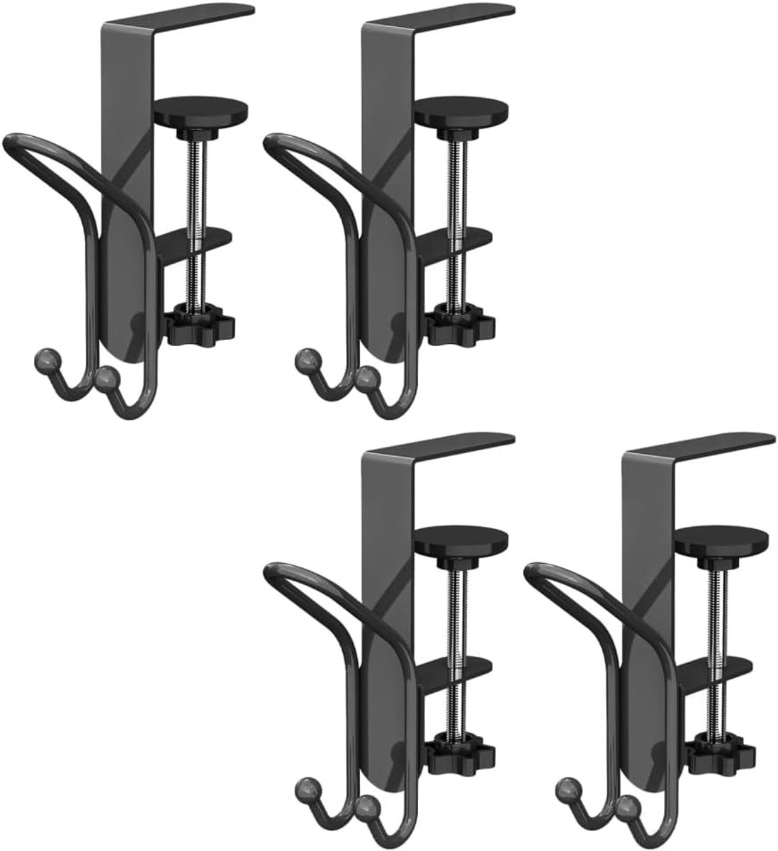 SnelShoppen - Set van 4 Haakjes voor Kerstsokken, Verstelbare Garenhouders, Openhaard Hangers, Opslag Haakjes, Geen Boren, voor Kerst, Pasen en Hallow