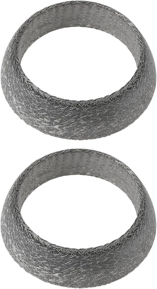 SnelShoppen - 2 Stuks Uitlaatpakking Sealring 1745102030 Compatibel met Toyota Avensis Yaris Corolla, 49x64x17mm, Hoogwaardige Materiaal