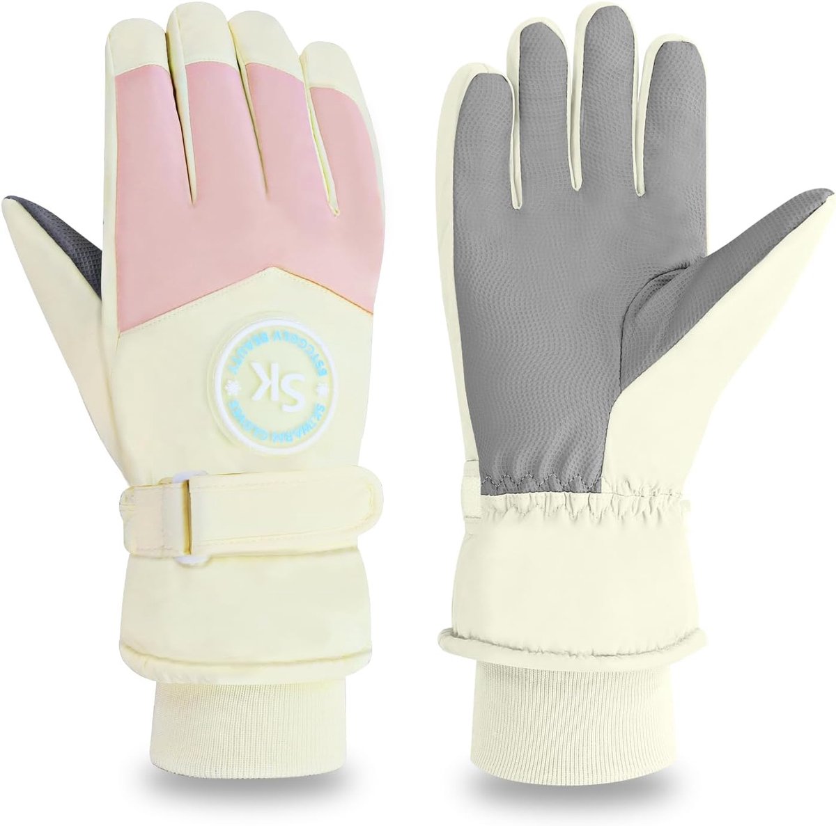 Skihandschoenen Dames Waterdicht - Warm Coral Stof - Winddicht en Antislip - Ideaal voor Skiën en Fietsen - ShopVlot