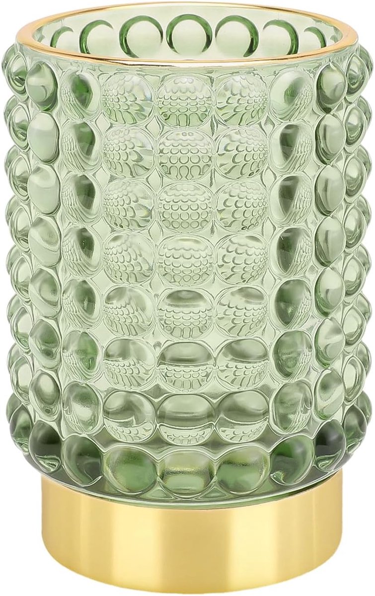 SnelShoppen - DASITON Makeup Borstelhouder Organizer van Glas, Vintage Make-up Borstels Opslag Organizer voor Vanity, Pennen Potloodhouder Make-up Cup