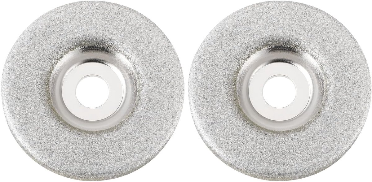 SnelShoppen - 2Pcs 56mm Diamant Slijpschijf voor Sneller Slijpen van Glas en RVS Boorgaten (180 Grit) - Hoogwaardige Slijpwielen voor Efficiënt Gebrui