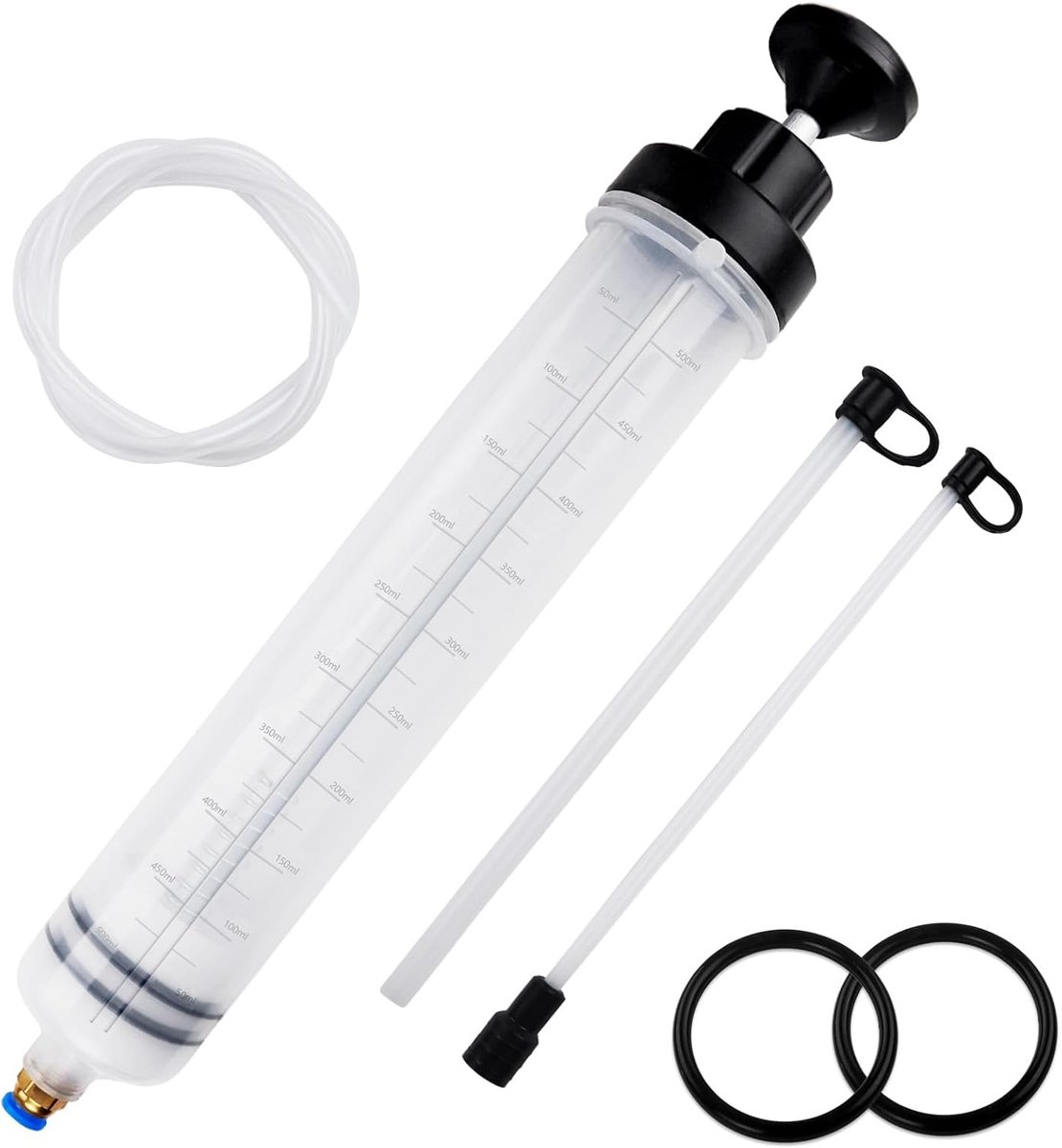 Oil Suction Syringe 500ml, Liquid Extraction Pump, Manual Oil Pump - ShopVlot