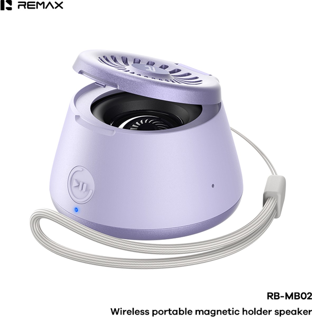 Remax RB-MB02 - Bluetooth speaker - 5W - Magnetisch met houder - Paars