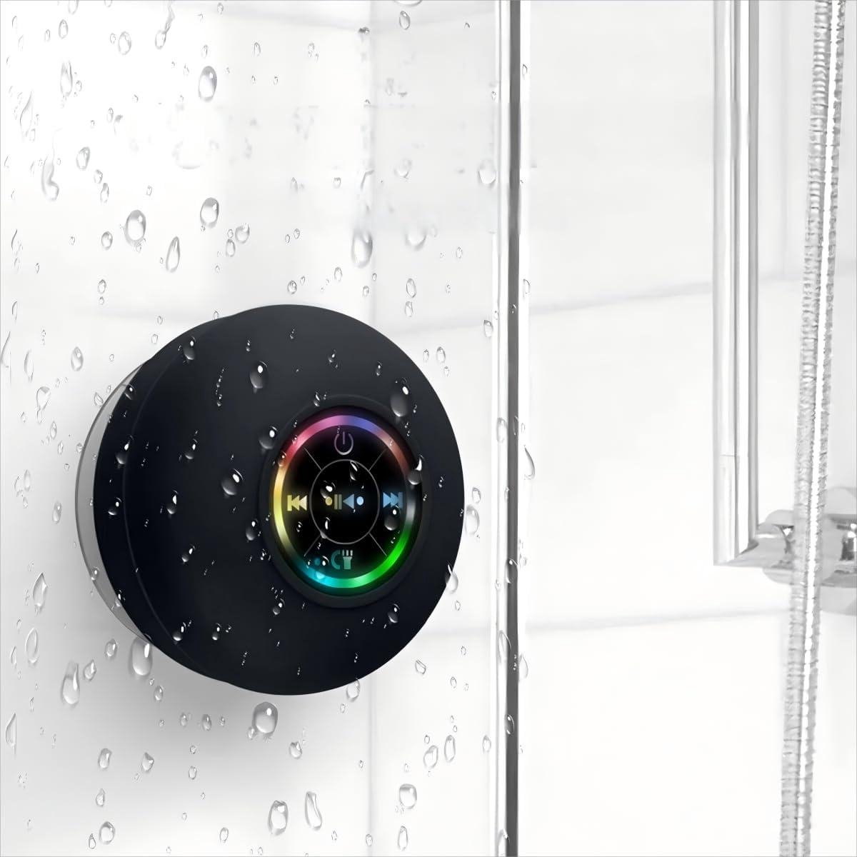 Douche Luidspreker - Draadloze Speaker - Muziek Luisteren - Waterdicht Zuignap - 10 Meter Bereik - Zwart