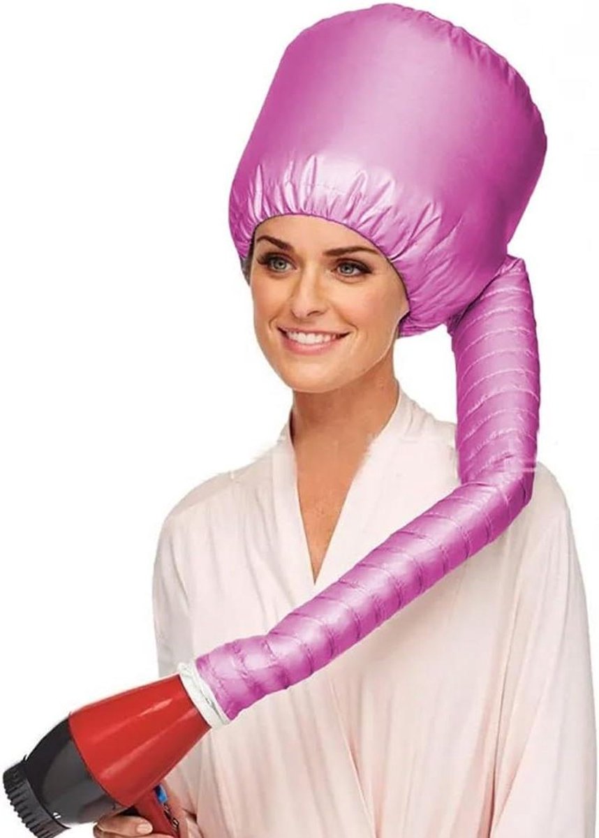 Haardroger Kap - Droogkap Bonnet - Haar Conditioneren - Universele Pasvorm - 204 x 189 cm - Zwart