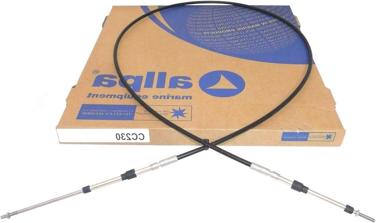 Schakel Kabel - Gaskabel Bowdenkabel - Motor Bediening - Roestvrijstalen Fittingen - 366m - Zwart