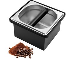 Professionele Espresso Knock Box RVS voor Koffiedik