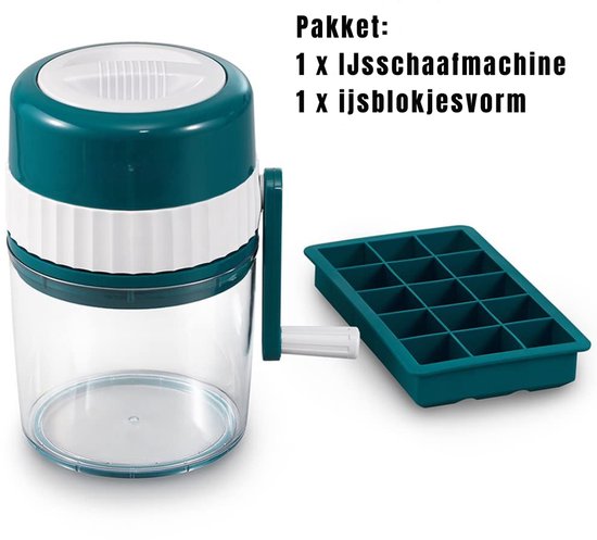 Lìon® Slush Puppy Maker - 1L Capaciteit - Slushy Machine - Slushy Maker - Wit/Groen - 12cm x 12cm x 21cm van Lion — afbeelding 5