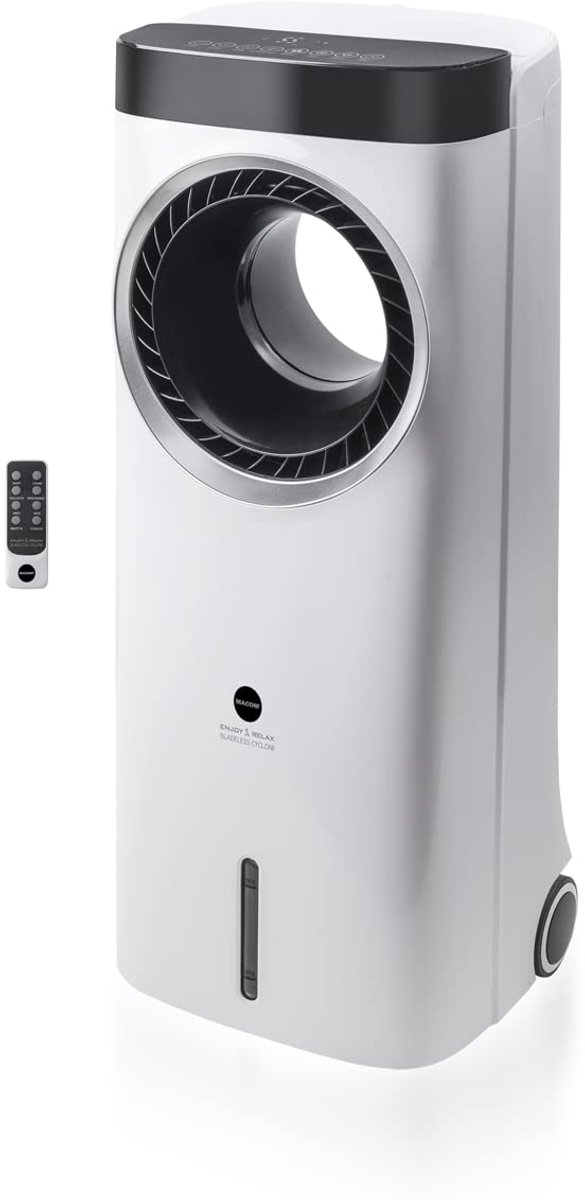 SnelShoppen - Bladloze Cyclone Verdampingskoeler zonder Vleugels, Centrifugale Ventilator, Compact, Energiezuinig, Ideaal voor Tuin, Camping, Feesten,