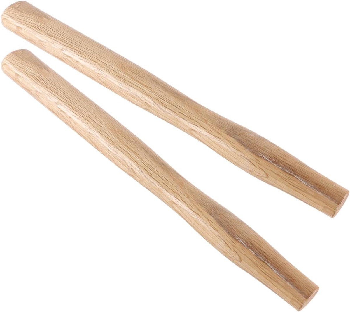 SnelShoppen - 2x Houten Hamerhandvatten Octagonaal Vervangende Handvatten voor Klauwhamer en Hamer - Duurzaam Natuurhout - Ergonomisch Ontwerp - Sterk