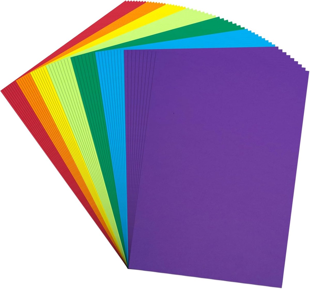 Indexkaarten A5 - 180GSM - 7 kleuren - voor notities, leren en organiseren - ShopVlot