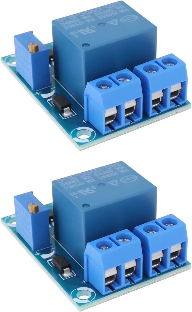 SnelShoppen - 2X 12V Laagspanning Ontkoppelmodule YX-X0001 Accu Onder-Spanning Beveiligingsbord Voor Zonne-energie, Caravan, LED Verlichting en Doe-He
