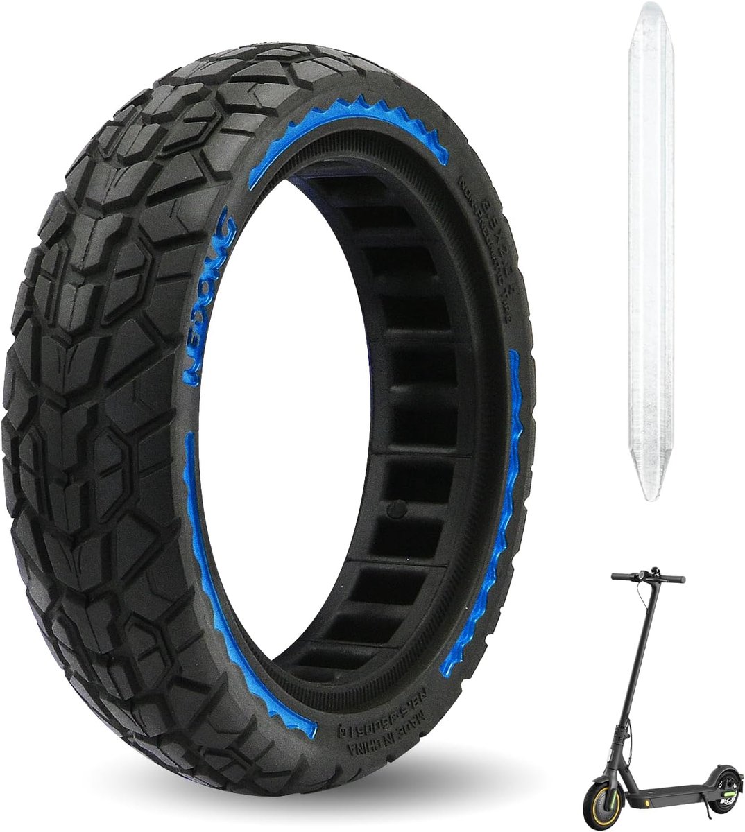 SnelShoppen - 8.5 Inch E-Scooter Banden - Massieve Rubberbanden 8 1/2 x 2 - Geschikt voor Diverse 8.5 Inch E-Scooters - Duurzaam en Lekvrij