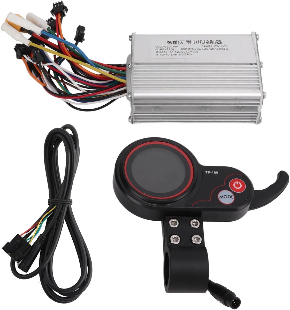 SnelShoppen - 10 Inch Elektrische Scooter Controller Set - Aluminium Behuizing, Display, Communicatielijn, Voor Optimale Warmteafvoer en Betrouwbaarhe