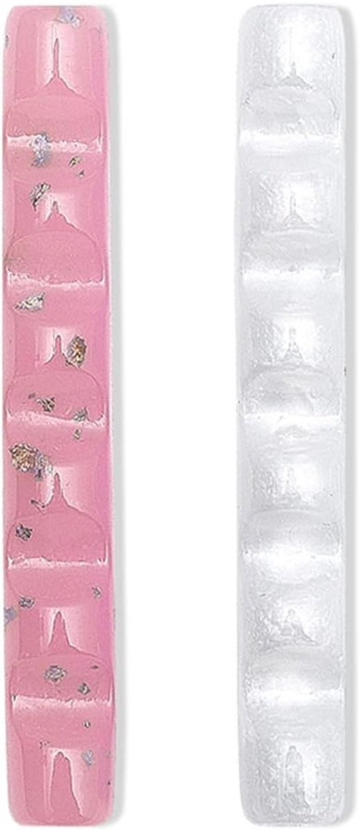 SnelShoppen - Acryl Nagelkwast Houder Stand voor DIY Kunst Gereedschap Nagellak Kwast Opberg Organizer, Geschikt voor Thuis & Salon Gebruik, Roze, Tra