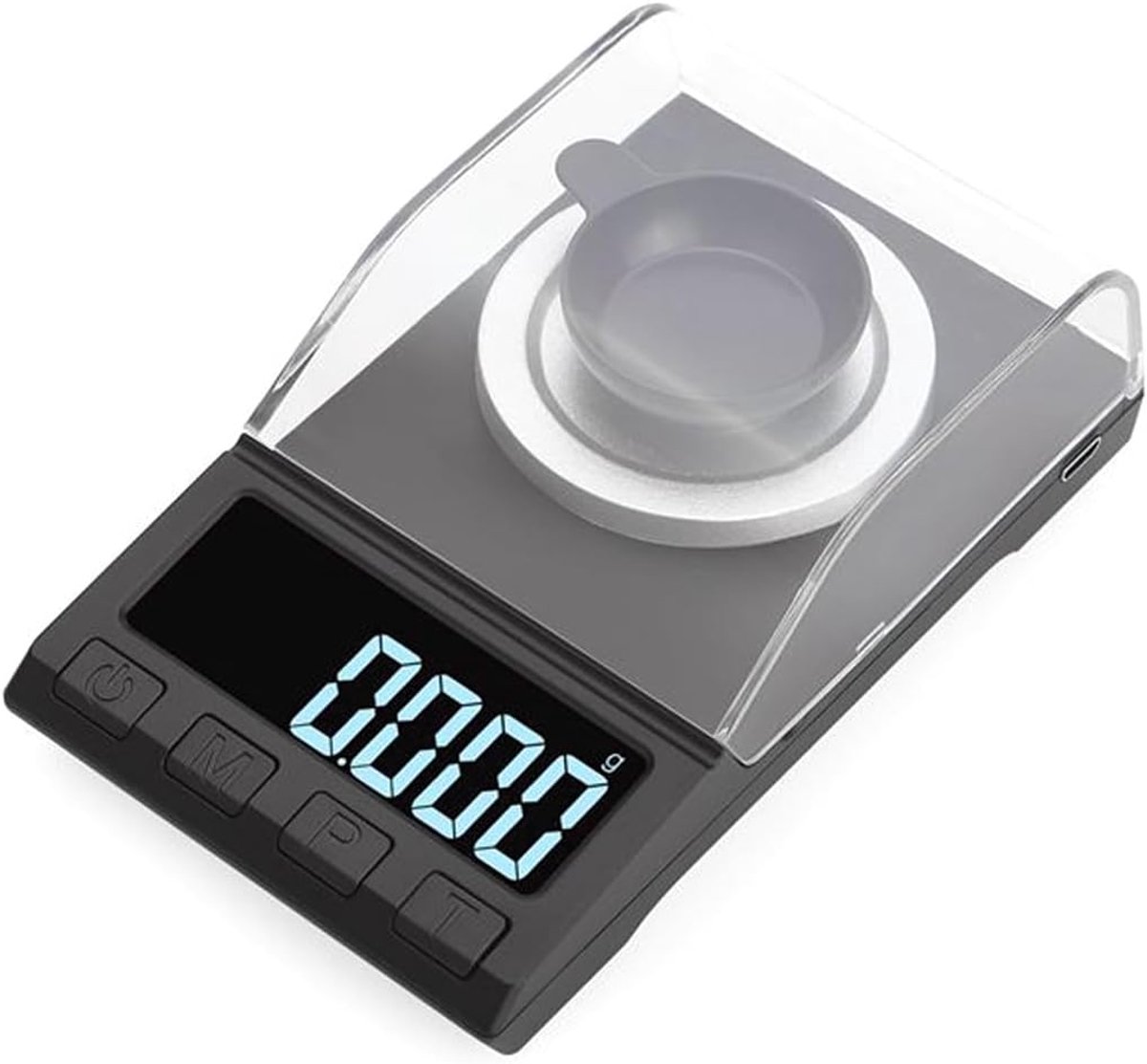 SnelShoppen - Digitale Milligramweegschaal 50 g 0,001 g Nauwkeurige Sieradenweegschaal met LCD-Scherm voor Goud en Poeder, Hoge Precisie, Perfect voor