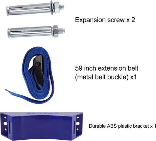 Gasfleshouder met riem - Blauw - Veilig transport van gasflessen - Voor optimale bevestiging - m-winkel — afbeelding 5