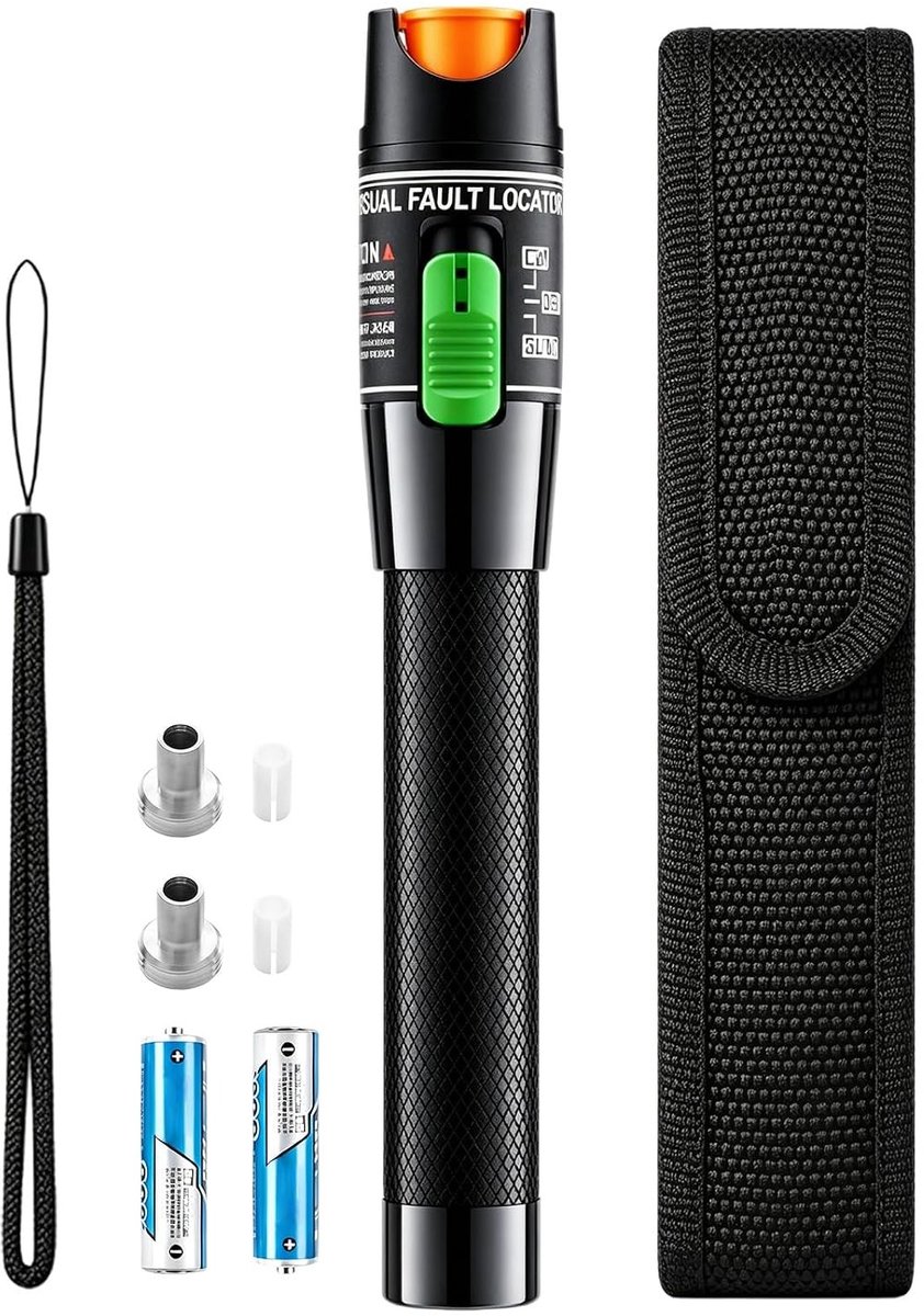 SnelShoppen - 30mW Visual Error Locator Fiber Optic Tester Laser Pen Draagbaar 2.5mm FC/SC/ST/LC 30km Bereik voor Enkel- en Multimode Kabels