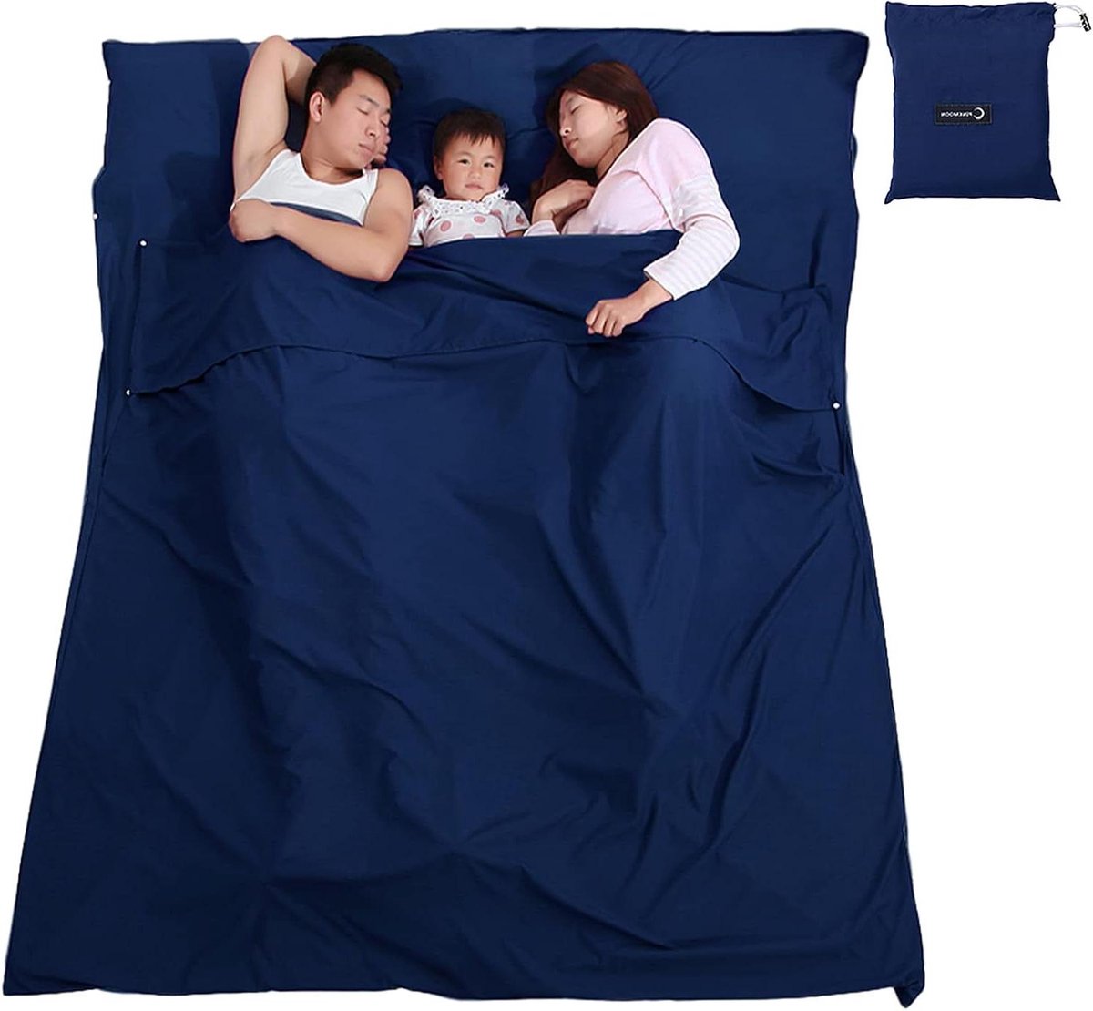 Slaapzak Liner - Reis Laken - Kamperen - Ademend Polyester - 210 x 115 cm - Kleur 3