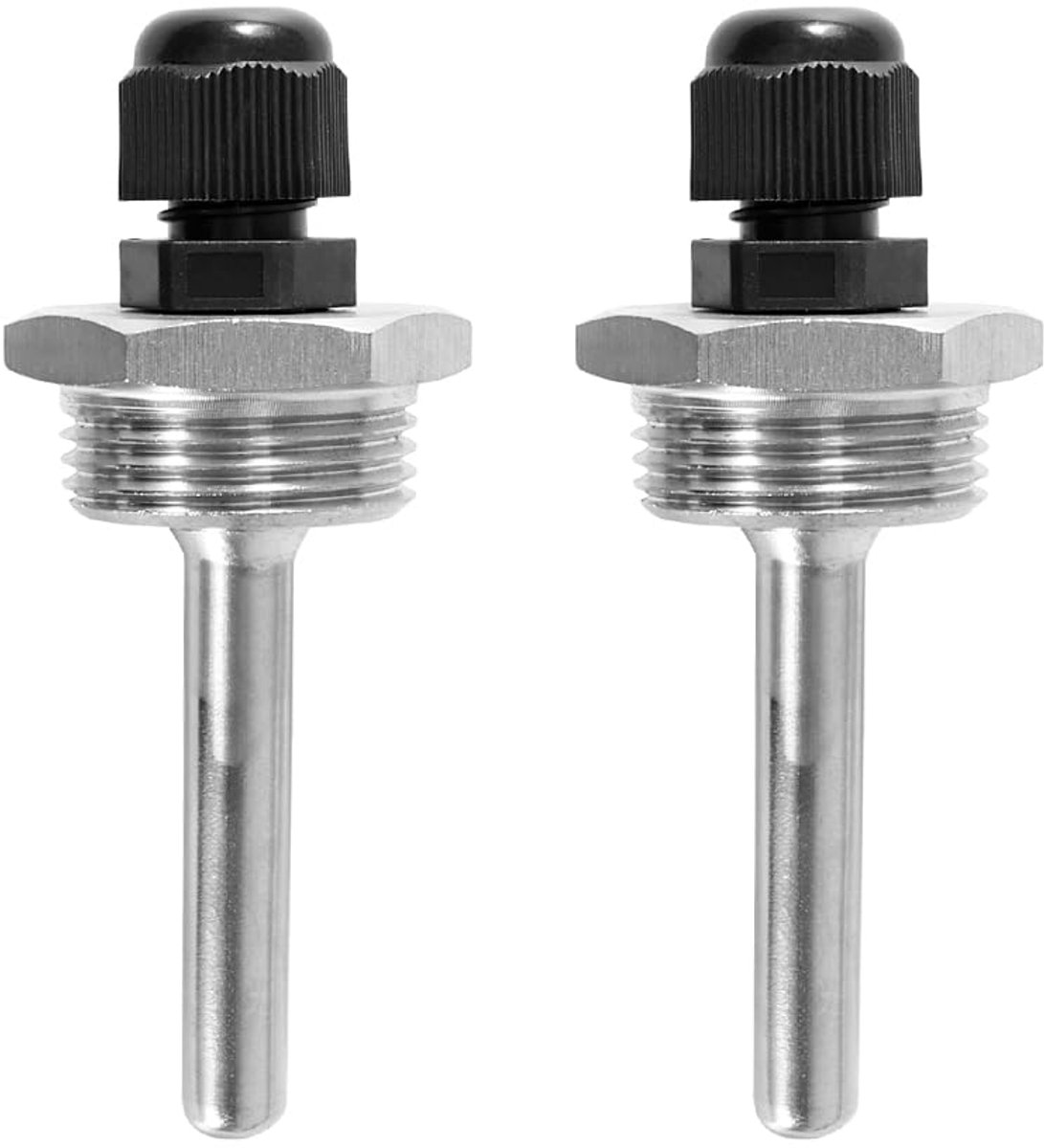 Thermowell Dip Sleeves, Pack of 2, 304 Stainless Steel, G 3/4 Inch Thread for Temperature Sensor, Stainless Steel - ShopVlot