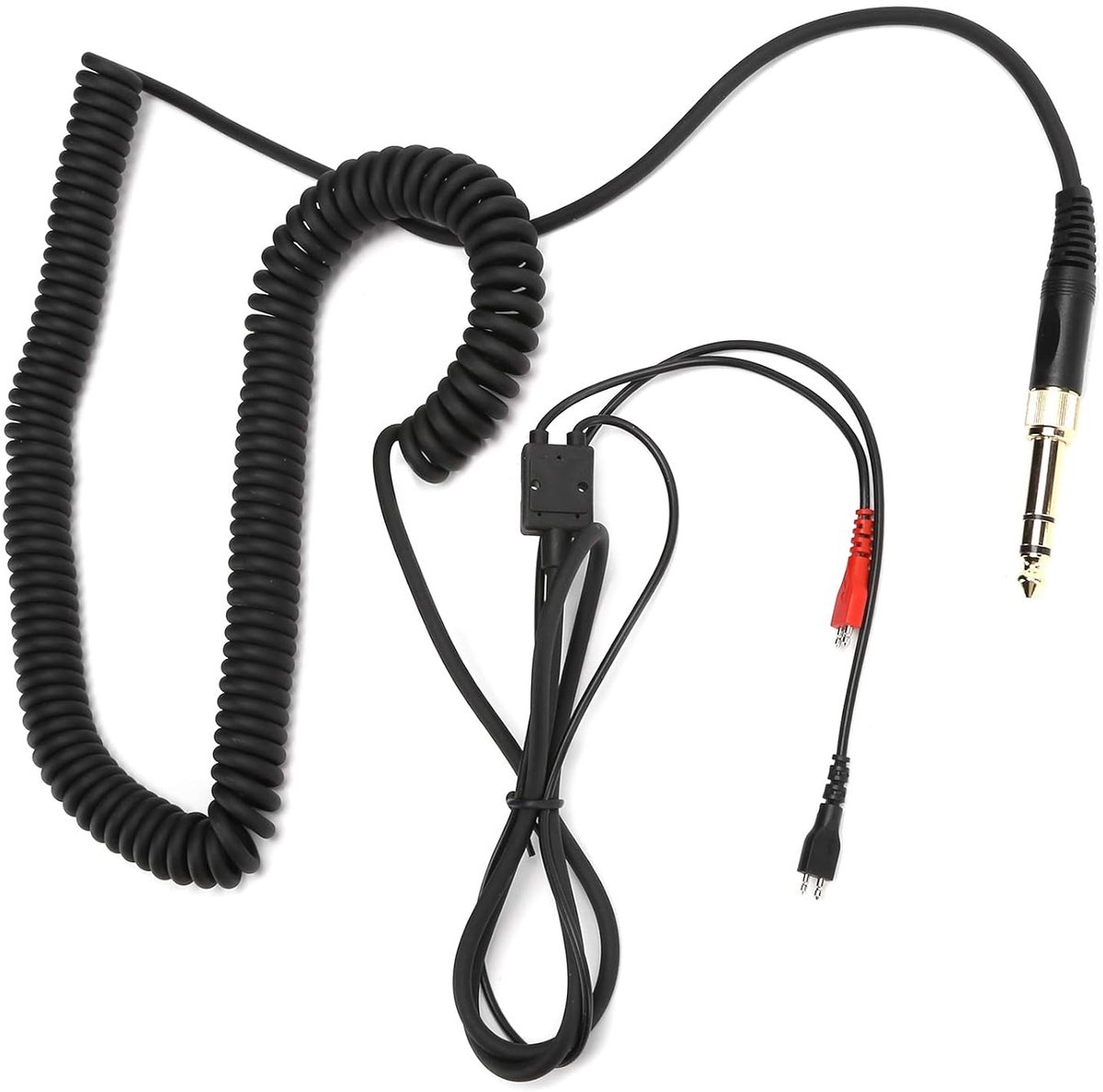 SnelShoppen - Vervangingskabel Hoofdtelefoon Audiokabel voor HD 25 sp/HD 222/HD 224/HD 230/HD 250 Linear II/HD 414/HD 414 SL met 1/4" 6.3 mm Plug - Ge