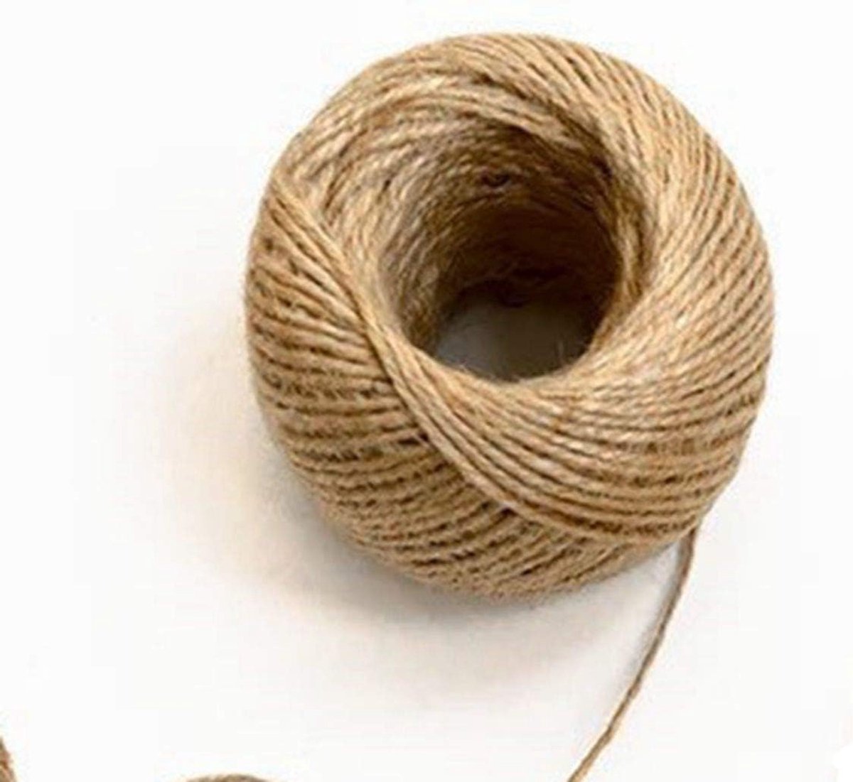 SnelShoppen - Jute Touw Spoel 1mm 1.5mm 2mm 3mm 4mm - Biologisch Afbreekbaar Jute Touw voor Creatieve Projecten, Bruiloft Decoraties, Tuin en Scrapboo