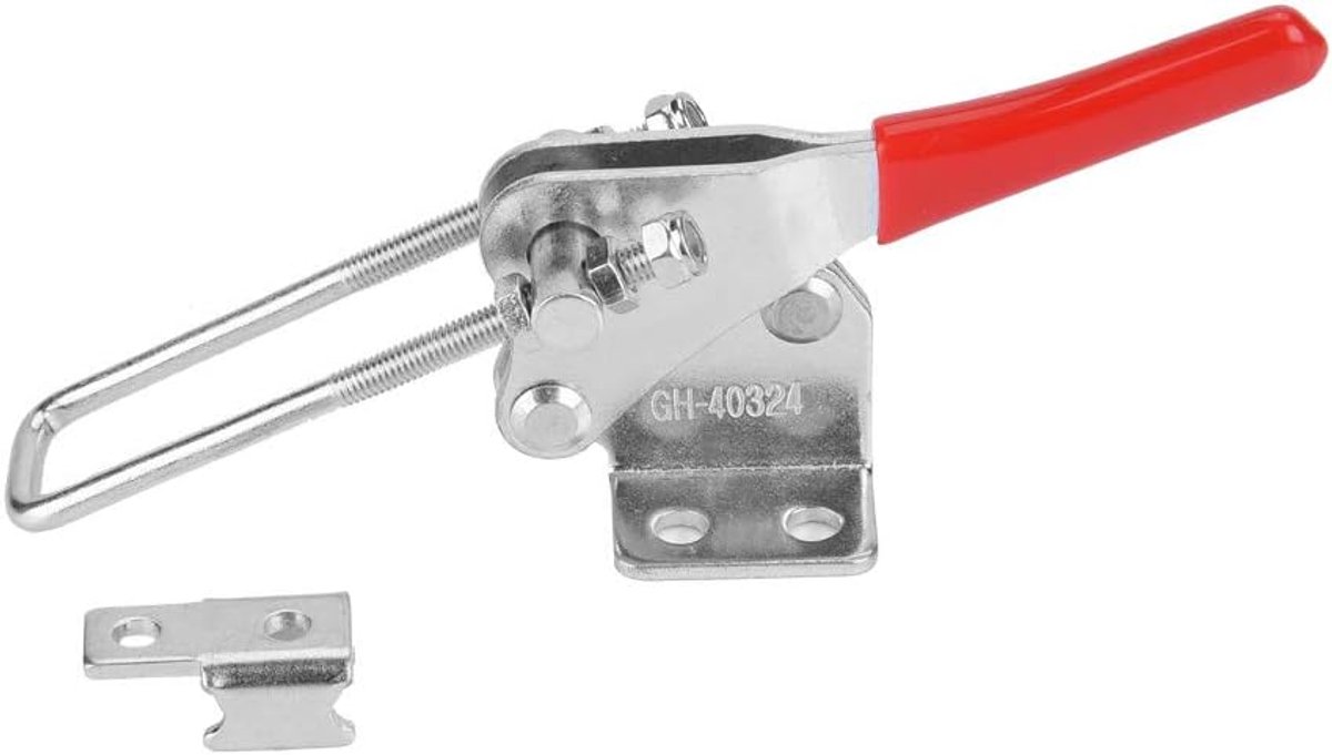 SnelShoppen - Galvanized Iron Toggle Clamp Deurklink Klem 90 Graad Trek Bevestigingsklem voor Lassen en Rivoeren - Ideaal voor Metaalbewerking en Elek